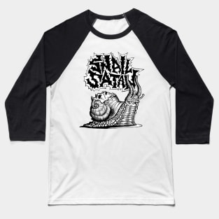 SNAIL SATAN b&w version Baseball T-Shirt